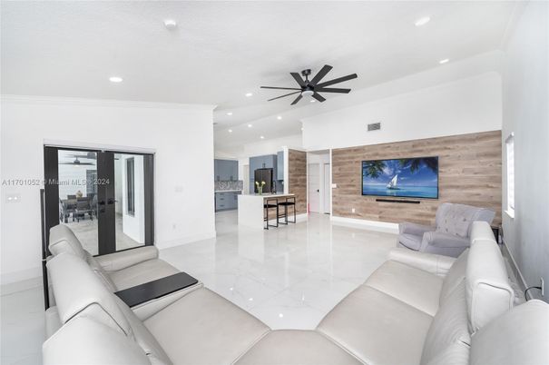 Interior, Kitchen, Living room, Recessed Lighting