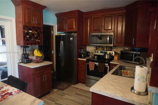 Interior, Kitchen, Wood Texture Flooring
