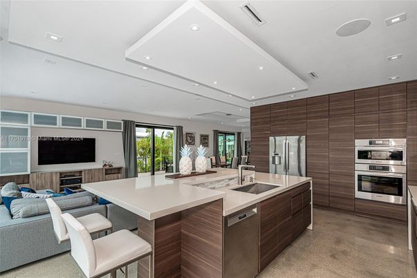 Interior, Kitchen, Living room, Recessed Lighting, Stainless Steel Appliances