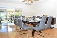 Dining room, Interior, Wood Texture Flooring