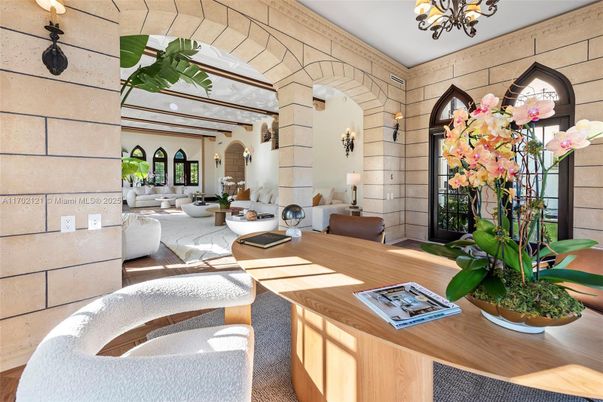 Home Office, Interior, Living room, Stone Walls