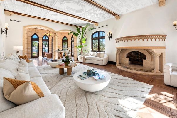 Fireplace, Interior, Living room, Wooden Beams, Wood Texture Flooring