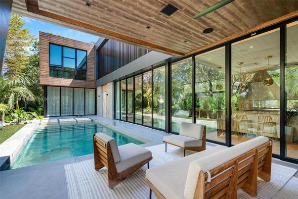 Interior, Pool, Sun Room, Wooden Ceilings
