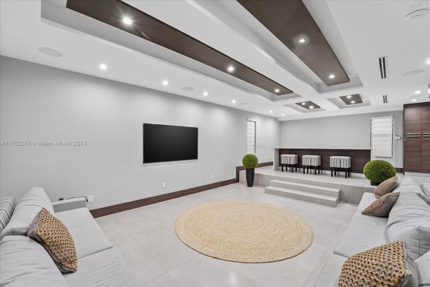 Interior, Living room, Recessed Lighting
