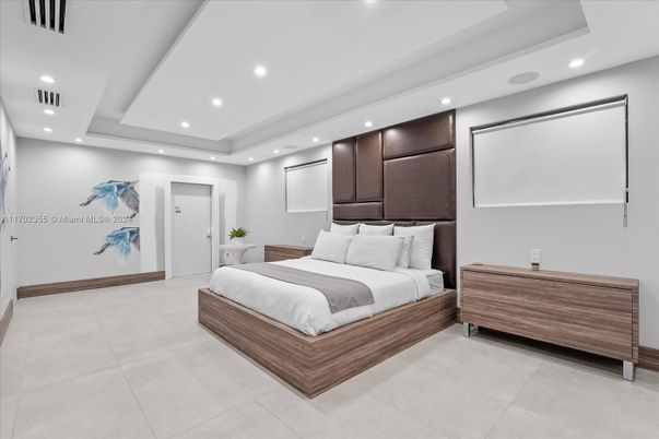 Bedroom, Interior, Recessed Lighting