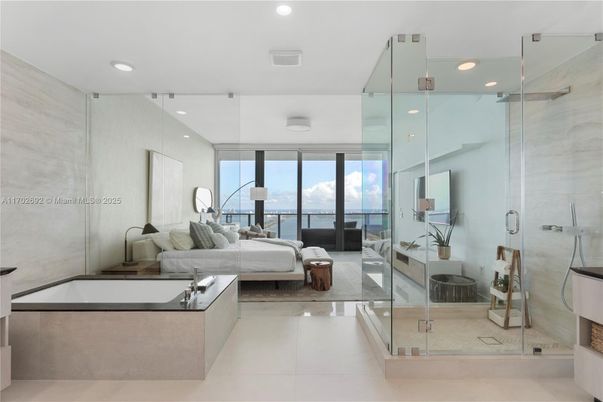 Bathroom, Glass Shower, Interior, Living room, Recessed Lighting, Water
