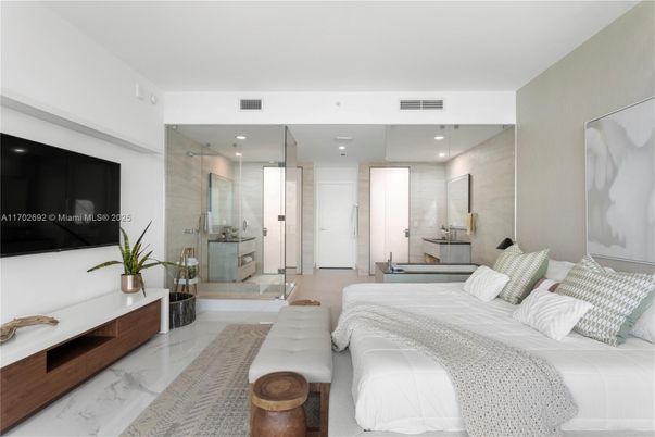 Bathroom, Bedroom, Glass Shower, Interior, Marble, Recessed Lighting