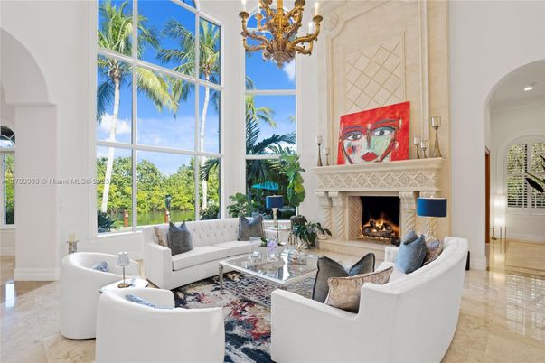 Chandelier, Fireplace, Interior, Living room