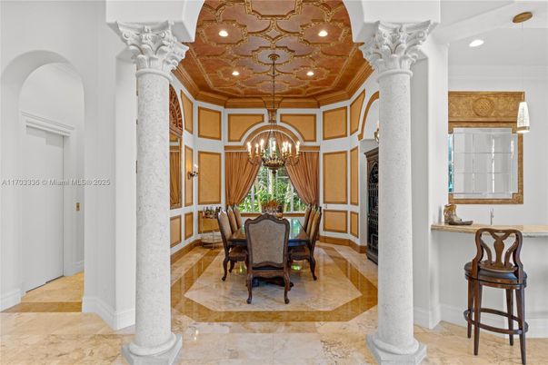 Chandelier, Dining room, Interior, Recessed Lighting