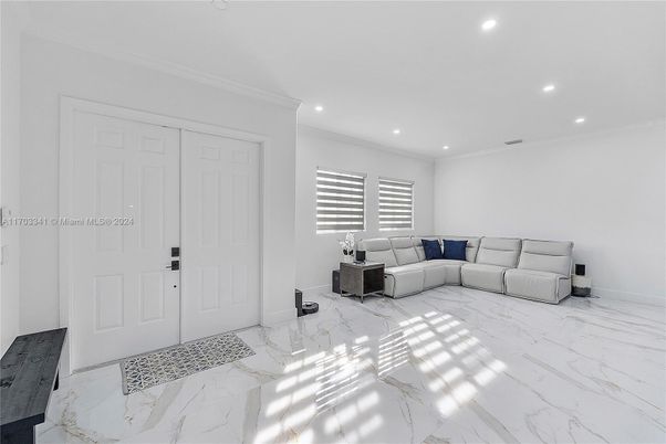 Interior, Living room, Marble, Recessed Lighting