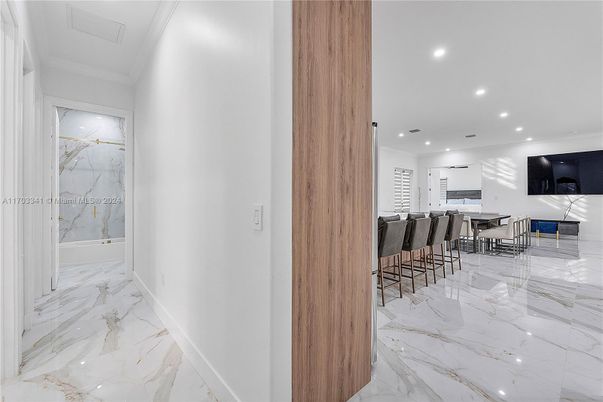 Interior, Marble, Marble Walls, Recessed Lighting