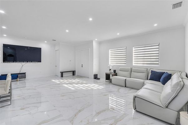 Interior, Living room, Marble, Recessed Lighting
