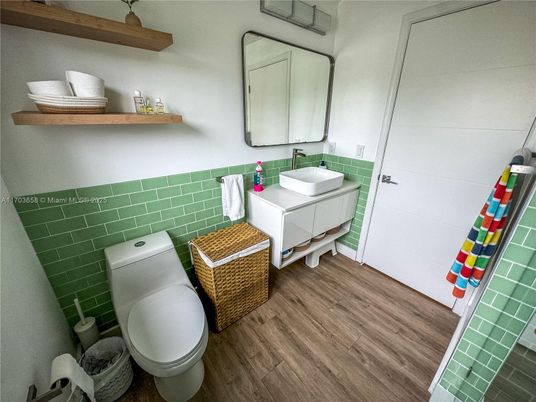 Bathroom, Interior, Wood Texture Flooring