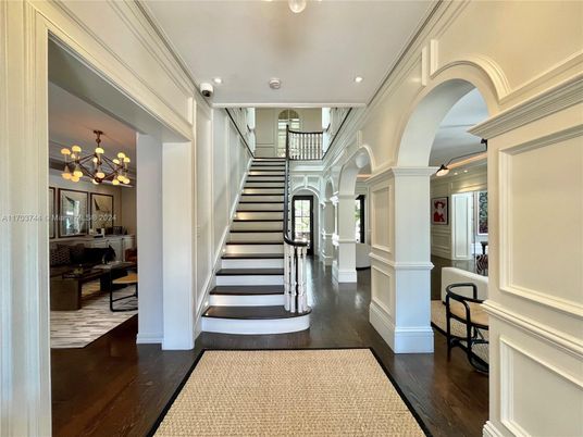 Chandelier, Interior, Recessed Lighting, Wood Texture Flooring