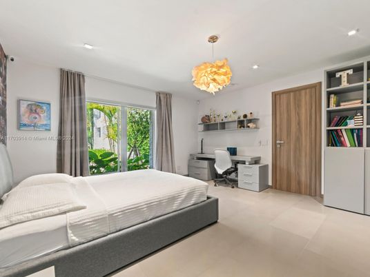 Bedroom, Chandelier, Home Office, Interior, Recessed Lighting