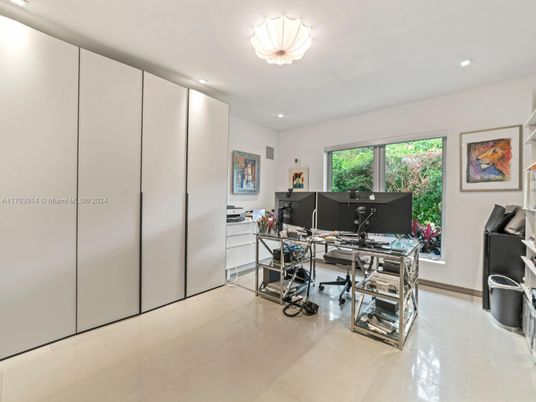 Home Office, Interior, Recessed Lighting