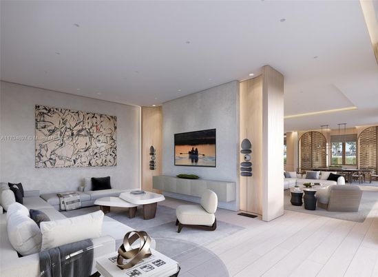 Interior, Living room, Recessed Lighting