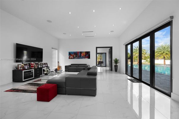 Interior, Living room, Marble, Recessed Lighting