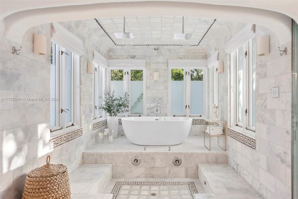 Bathroom, Free Standing Baths, Interior, Marble