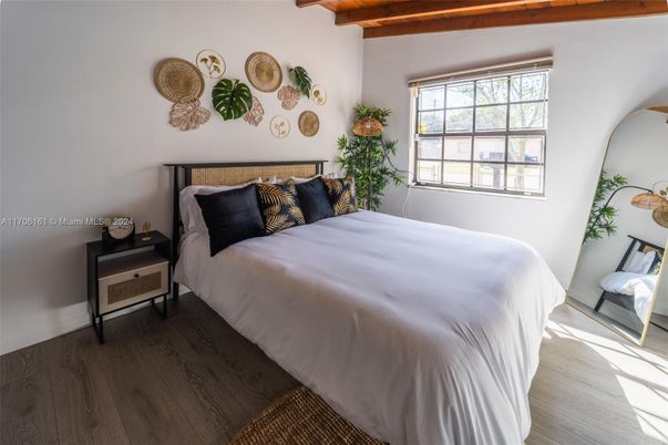 Bedroom, Interior, Wooden Beams, Wooden Ceilings, Wood Texture Flooring