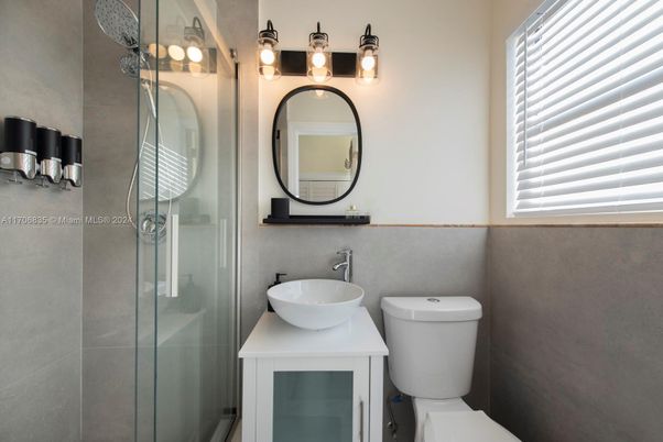 Bathroom, Dual Sink Vanities, Glass Shower, Interior