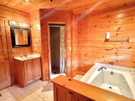 Bathroom, Interior, Wooden Ceilings, Wooden Walls