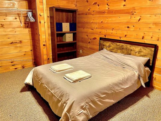 Bedroom, Interior, Wooden Walls