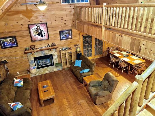 Dining room, Fireplace, Interior, Living room, Wooden Ceilings, Wood Texture Flooring, Wooden Walls