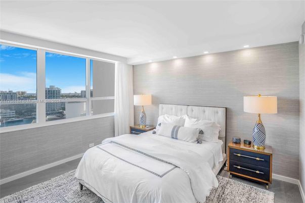 Bedroom, Interior, Recessed Lighting