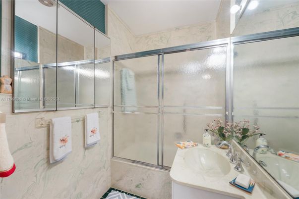 Bathroom, Glass Shower, Interior, Marble Walls