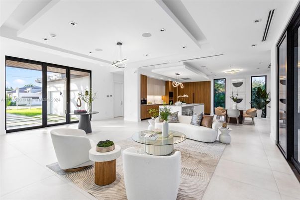 Dining room, Interior, Kitchen, Living room, Pendant Lights, Recessed Lighting