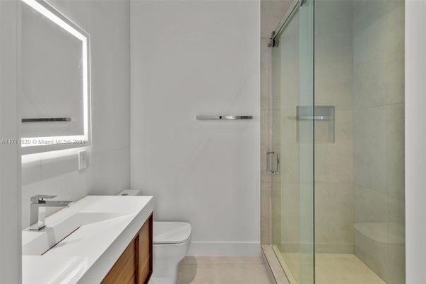 Bathroom, Glass Shower, Interior