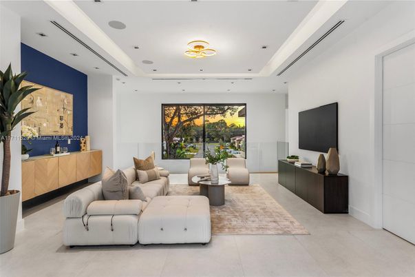 Interior, Living room, Recessed Lighting