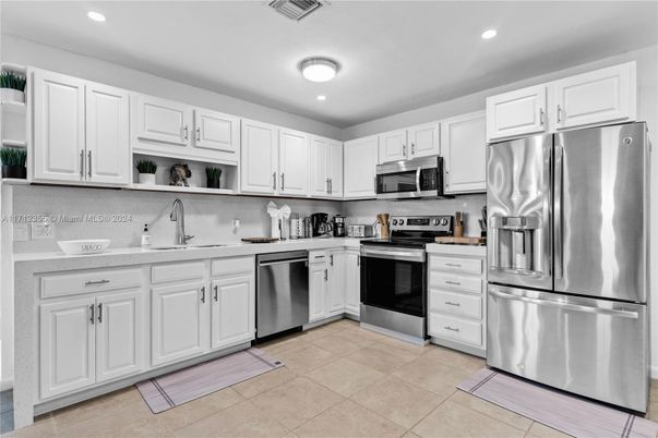 Interior, Kitchen, Recessed Lighting, Stainless Steel Appliances