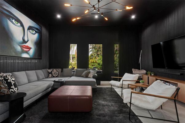 Interior, Living room, Recessed Lighting