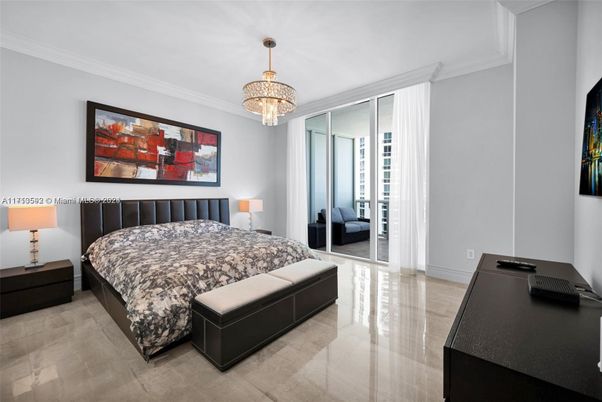 Bedroom, Chandelier, Interior