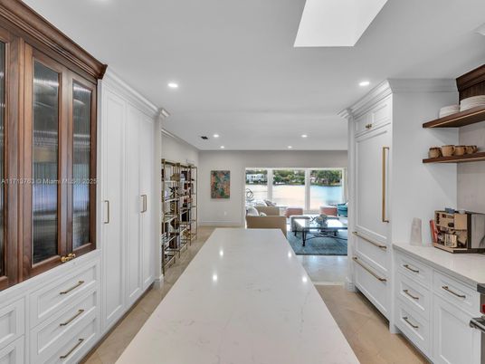 Dining room, Interior, Kitchen, Living room, Recessed Lighting