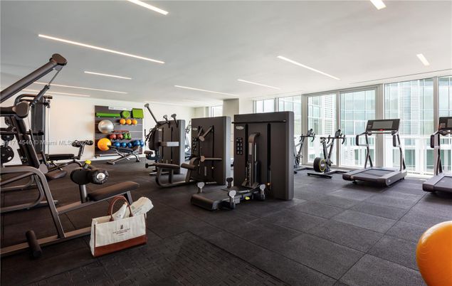 Fitness Equipment, Gym, Interior, Recessed Lighting