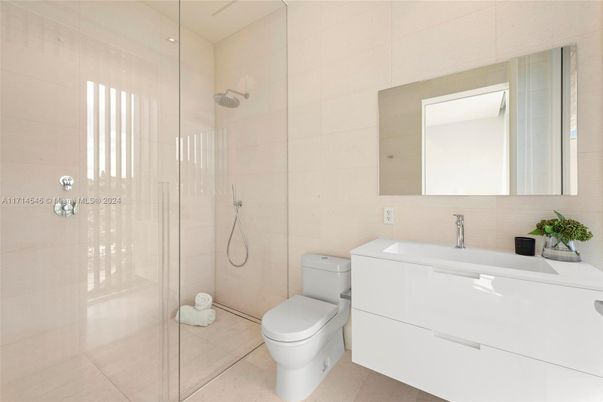 Bathroom, Glass Shower, Interior