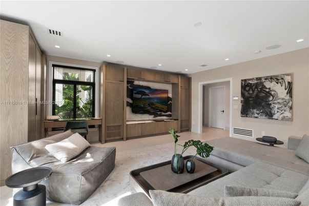 Interior, Living room, Recessed Lighting, Wooden Walls