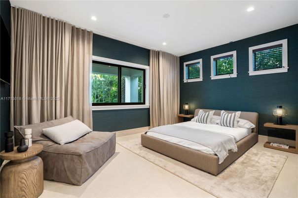 Bedroom, Interior, Recessed Lighting