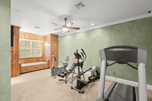 Fitness Equipment, Interior, Recessed Lighting