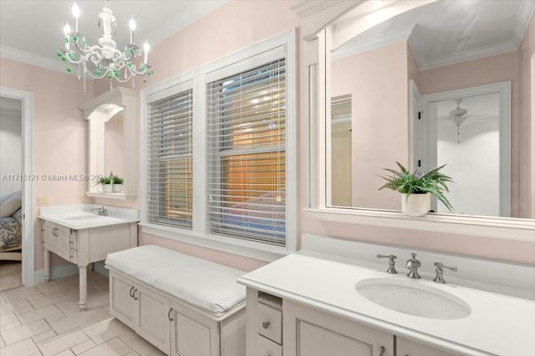 Bathroom, Chandelier, Interior