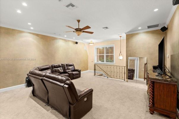 Home Theatre Room, Interior, Living room, Pendant Lights, Recessed Lighting
