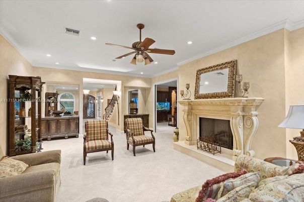 Fireplace, Interior, Living room, Recessed Lighting