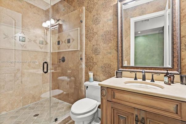 Bathroom, Glass Shower, Interior