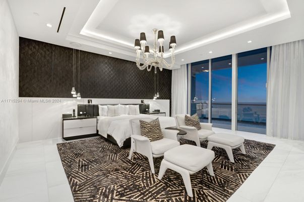 Bedroom, Chandelier, Interior, Recessed Lighting, Water