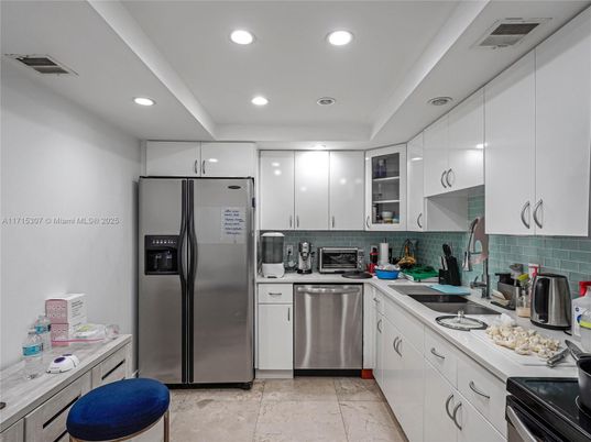 Interior, Kitchen, Recessed Lighting, Stainless Steel Appliances