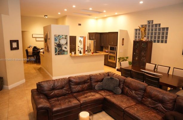 Dining room, Interior, Kitchen, Living room, Recessed Lighting