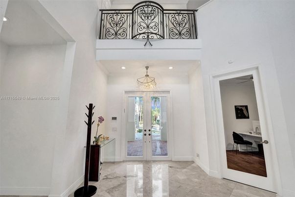 Interior, Marble, Recessed Lighting, Wood Texture Flooring